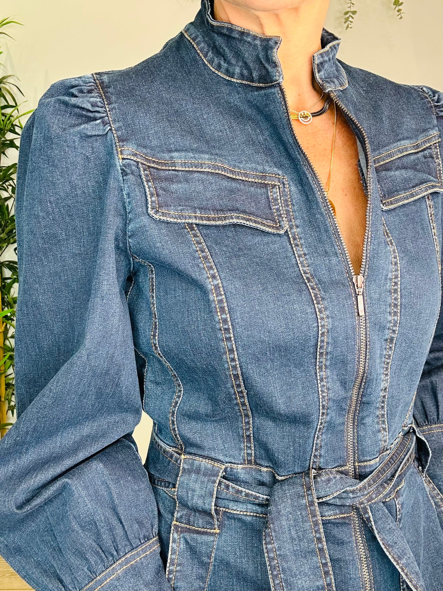Denim Jumpsuit - Size 10