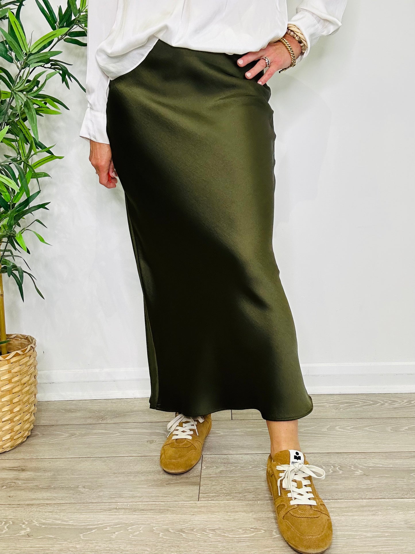 Satin Slip Skirt - Size XS