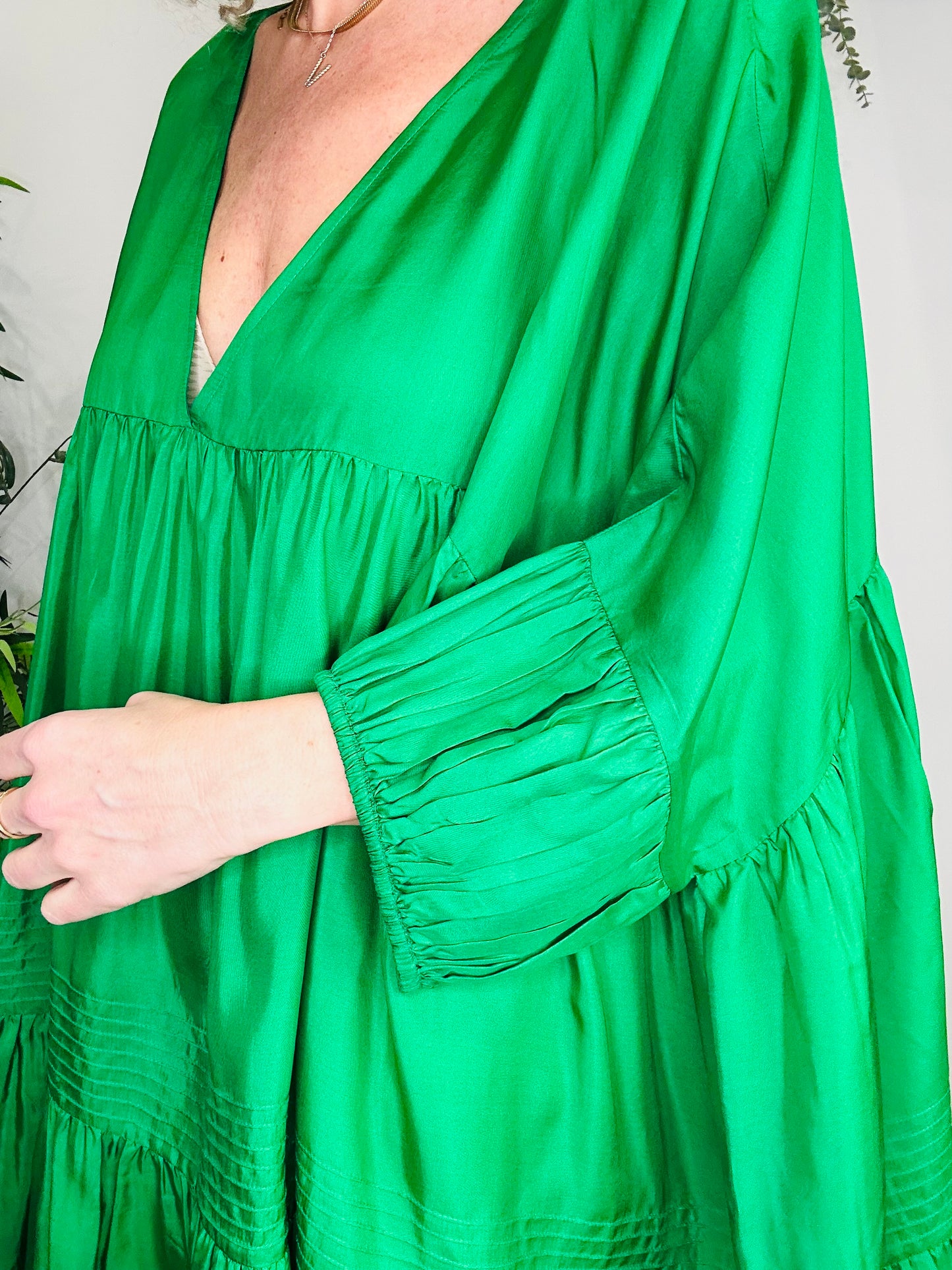 Silk Short Dress - O/S