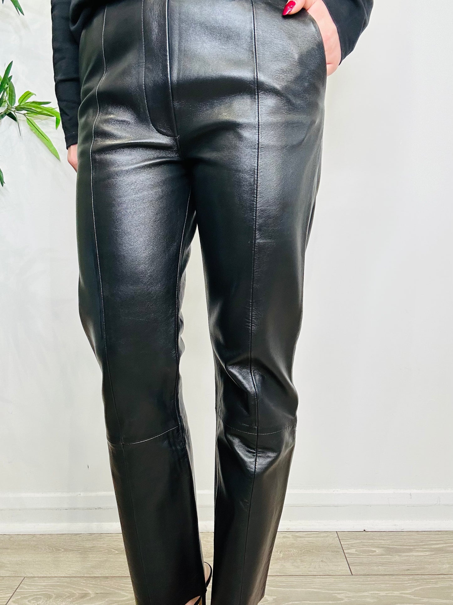 Leather Trousers - Size XS