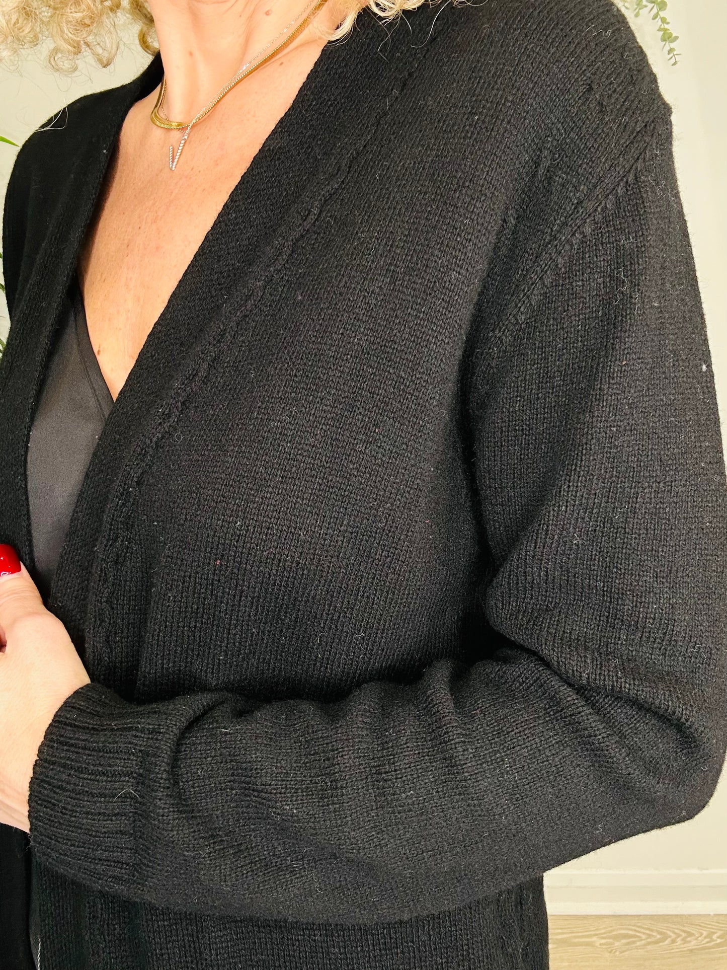 Knitted Maxi Cardigan - Size S