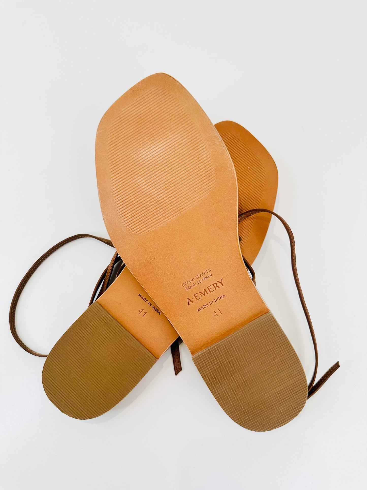 Leather Davis Sandals - Size 41