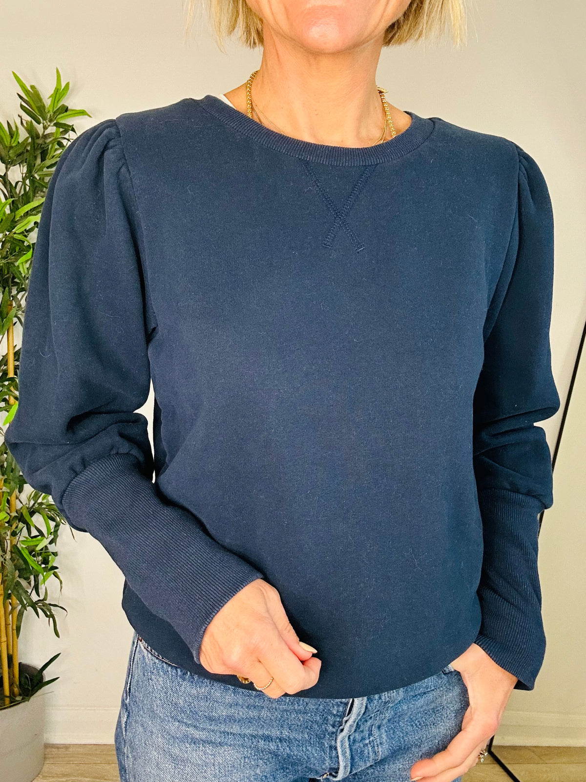 Puff Sleeve Sweatshirt - Size 1