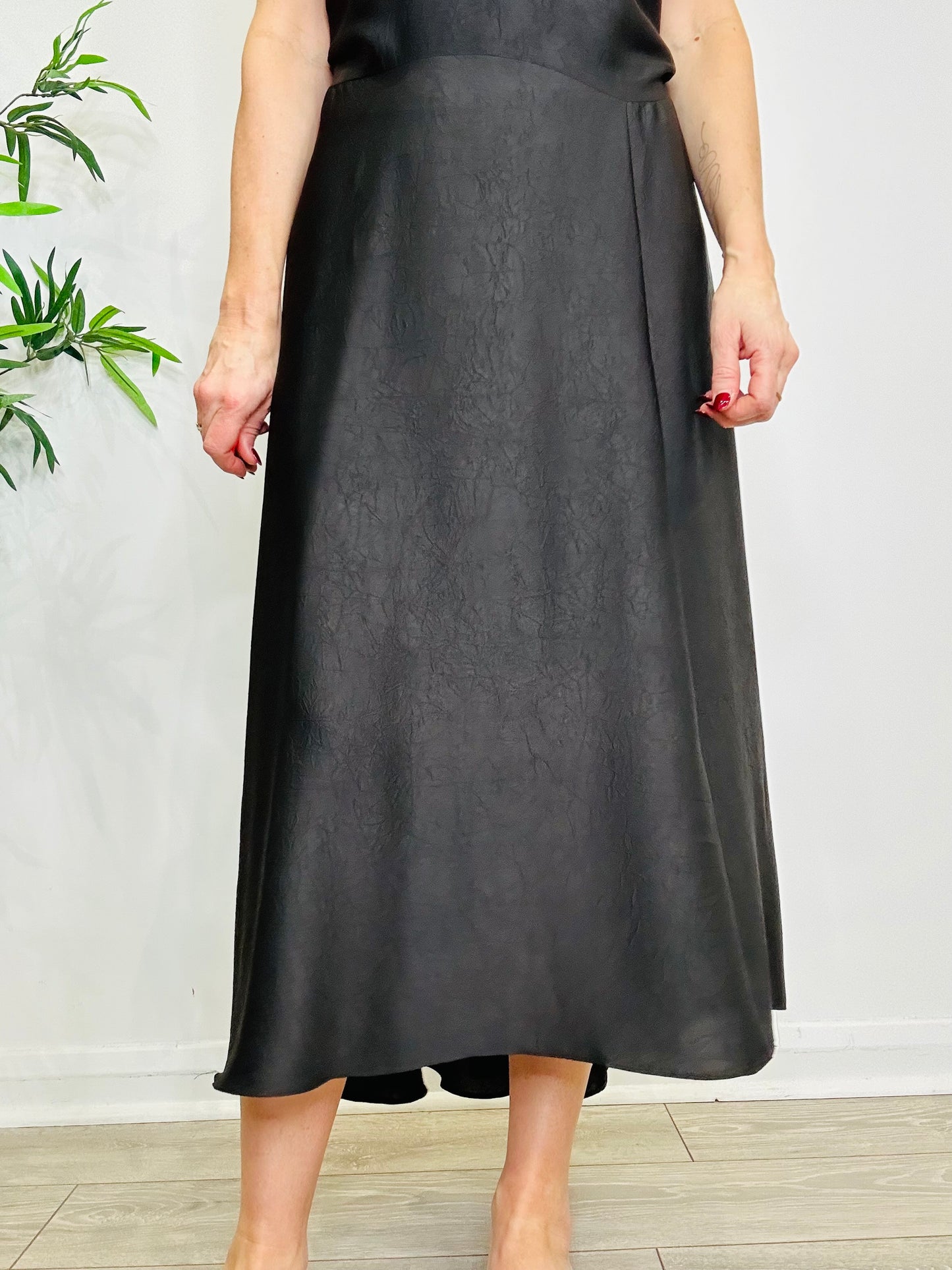 Satin Maxi Dress - Size 40