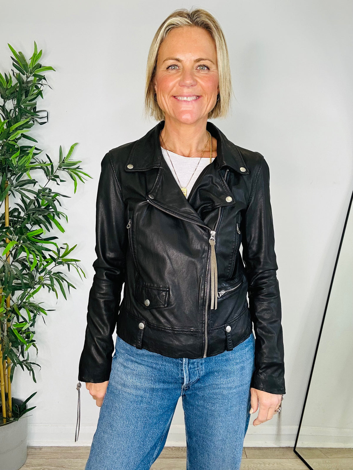 Seattle Leather Jacket - Size 12