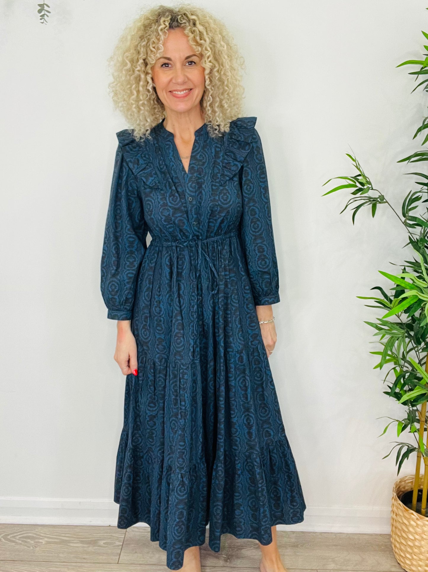 Tiered Cotton Dress - Size 12