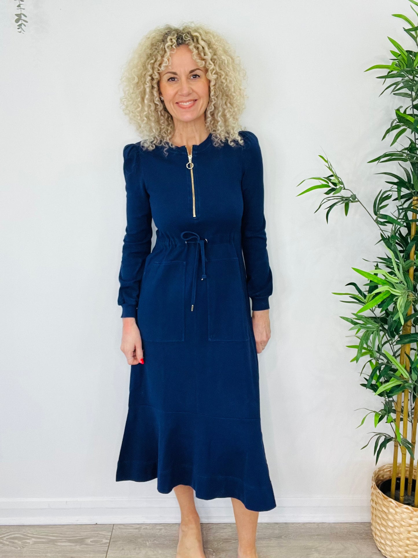 Jersey Zip Front Dress - Size 6