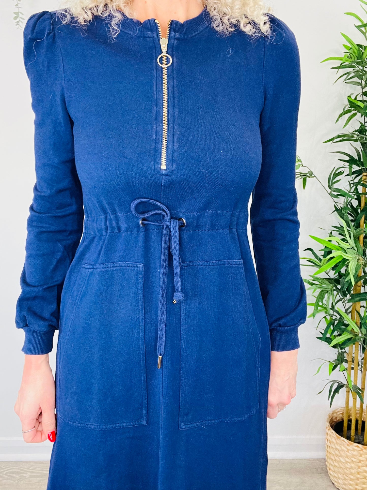 Jersey Zip Front Dress - Size 6