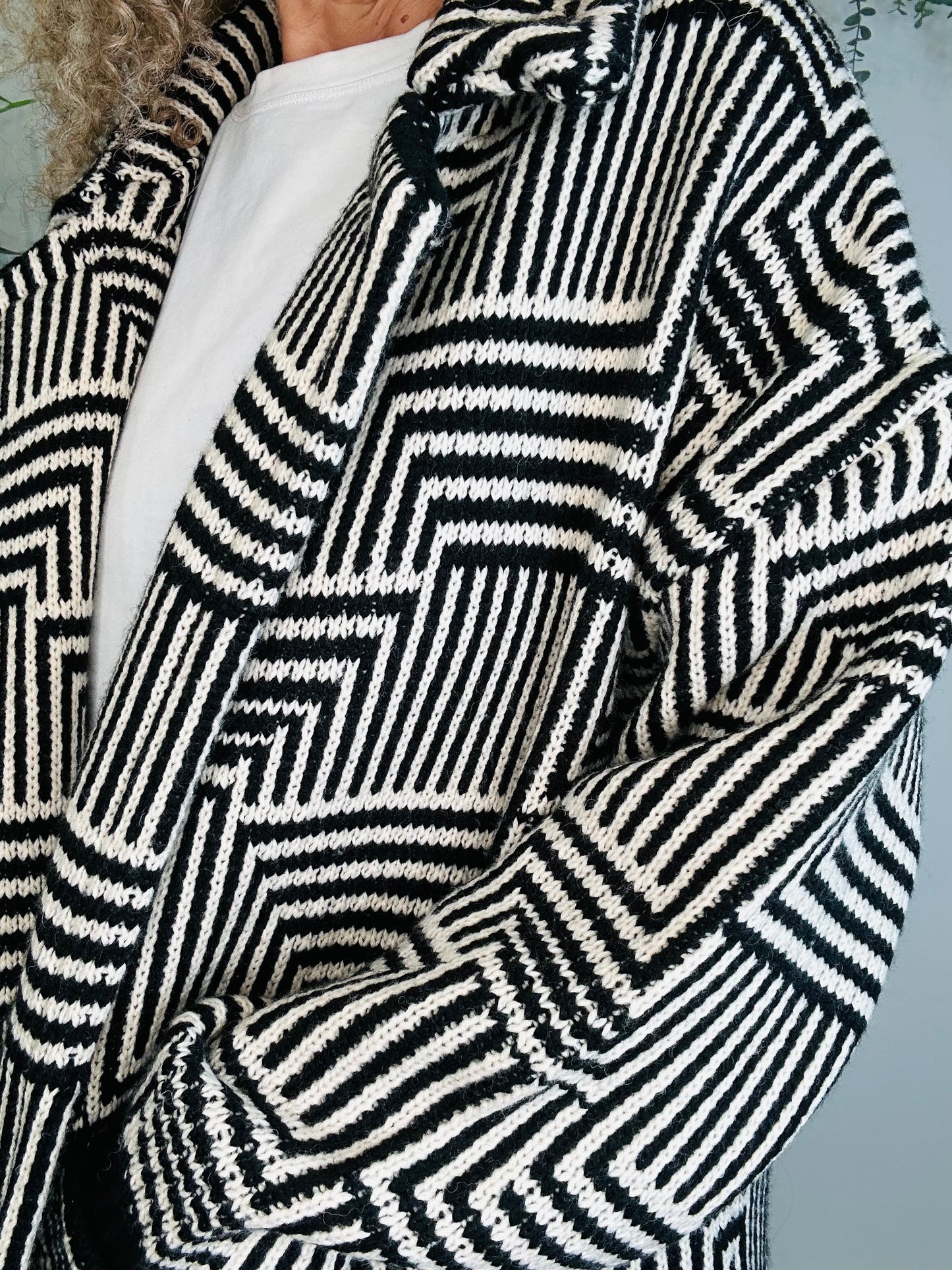 Knitted Coatigan - Size M