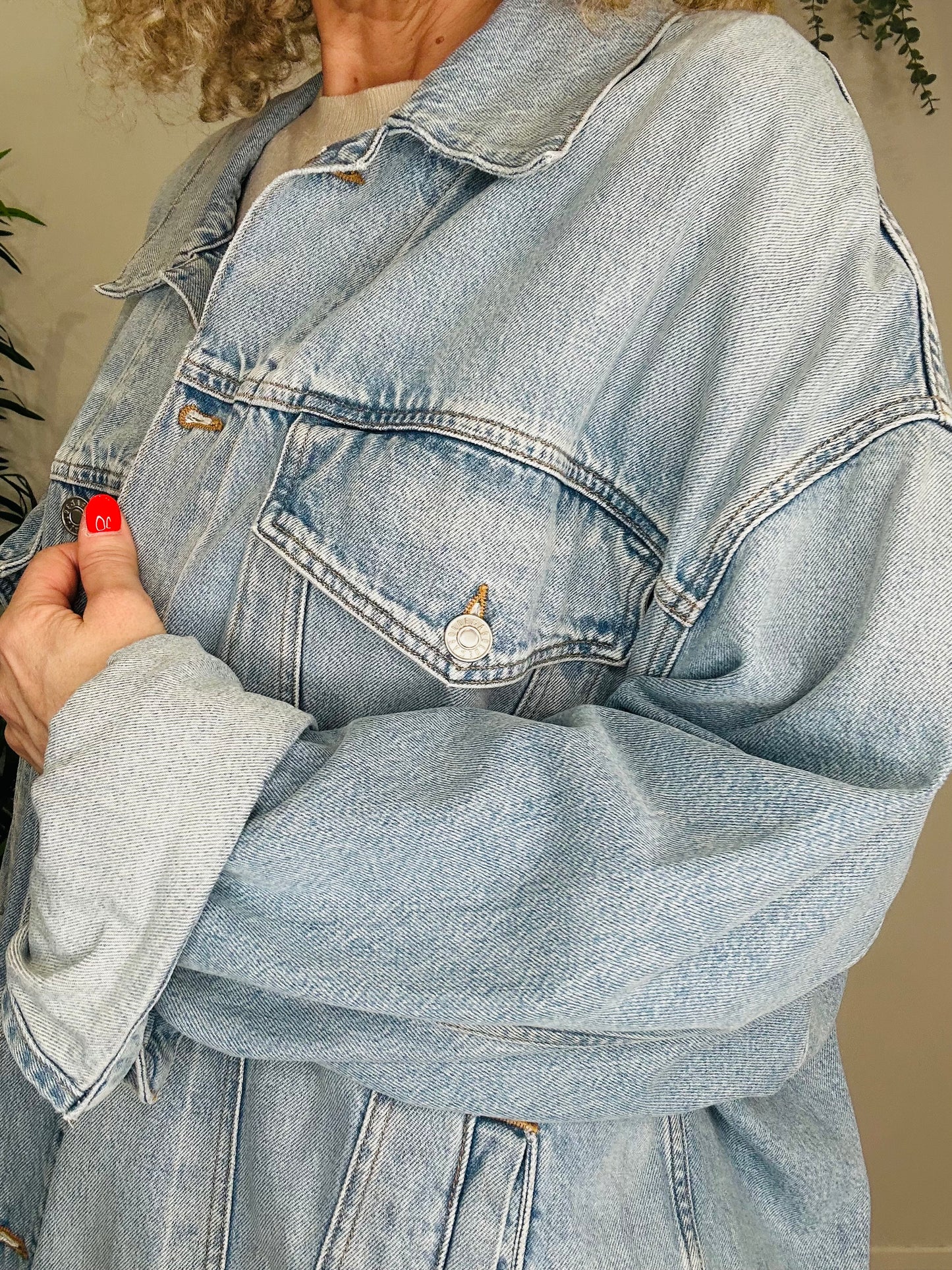 Oversized Denim Jacket - Size M