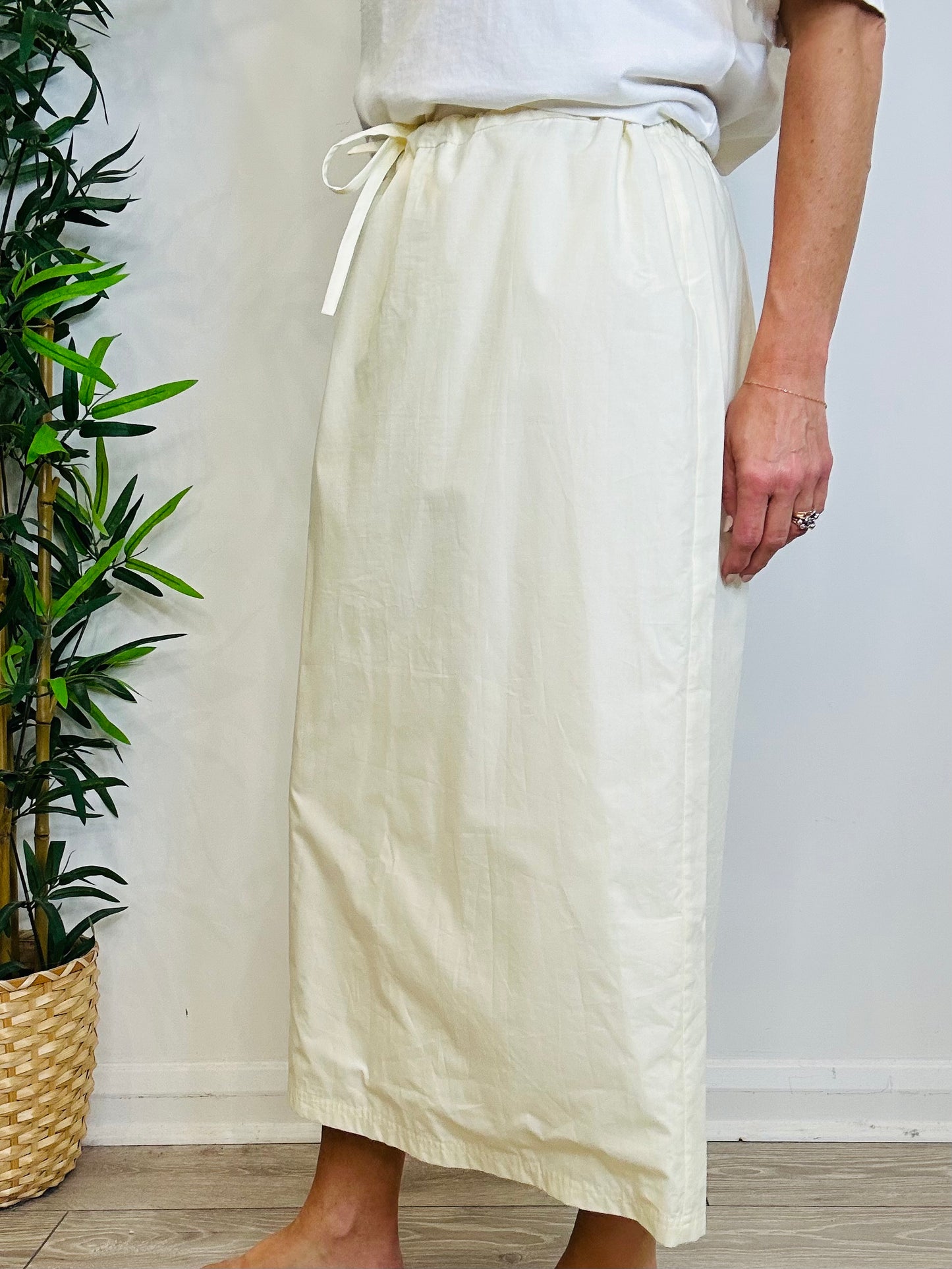 Cotton Midi Skirt - Size 42