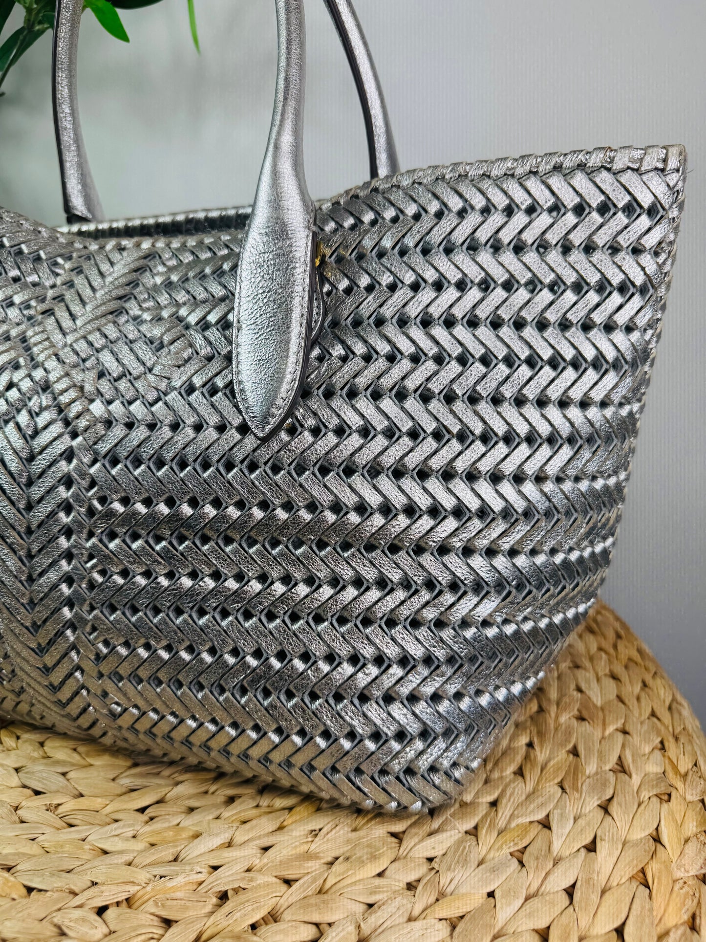 Woven Leather Neeson Tote