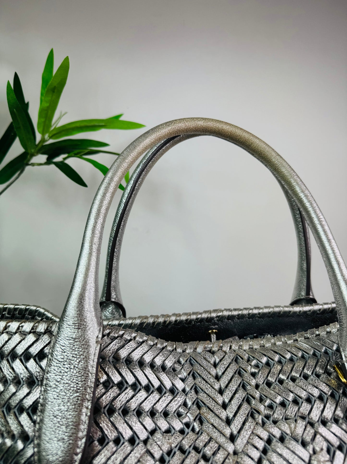 Woven Leather Neeson Tote