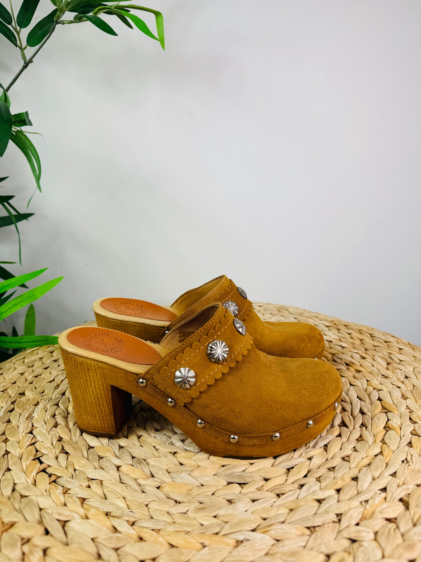 Suede Clogs - Size 39
