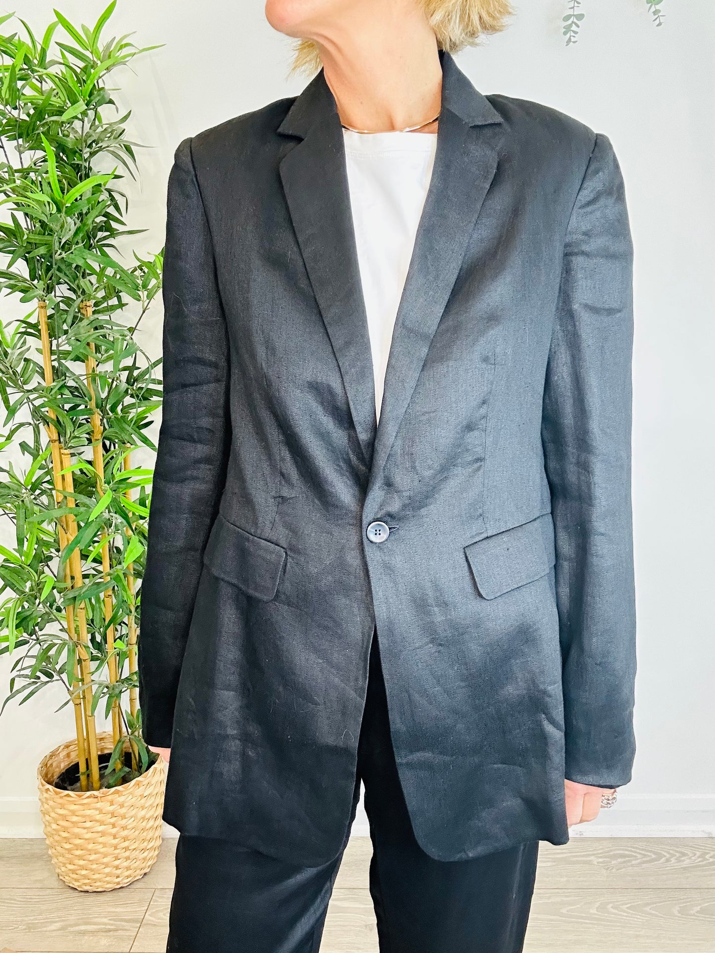Linen Trouser Suit - Size M