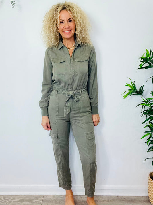 Cargo Style Jumpsuit - Size 8