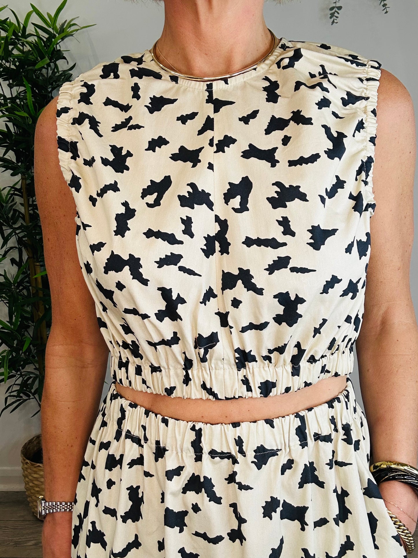Patterned Cotton Dress - Size 14