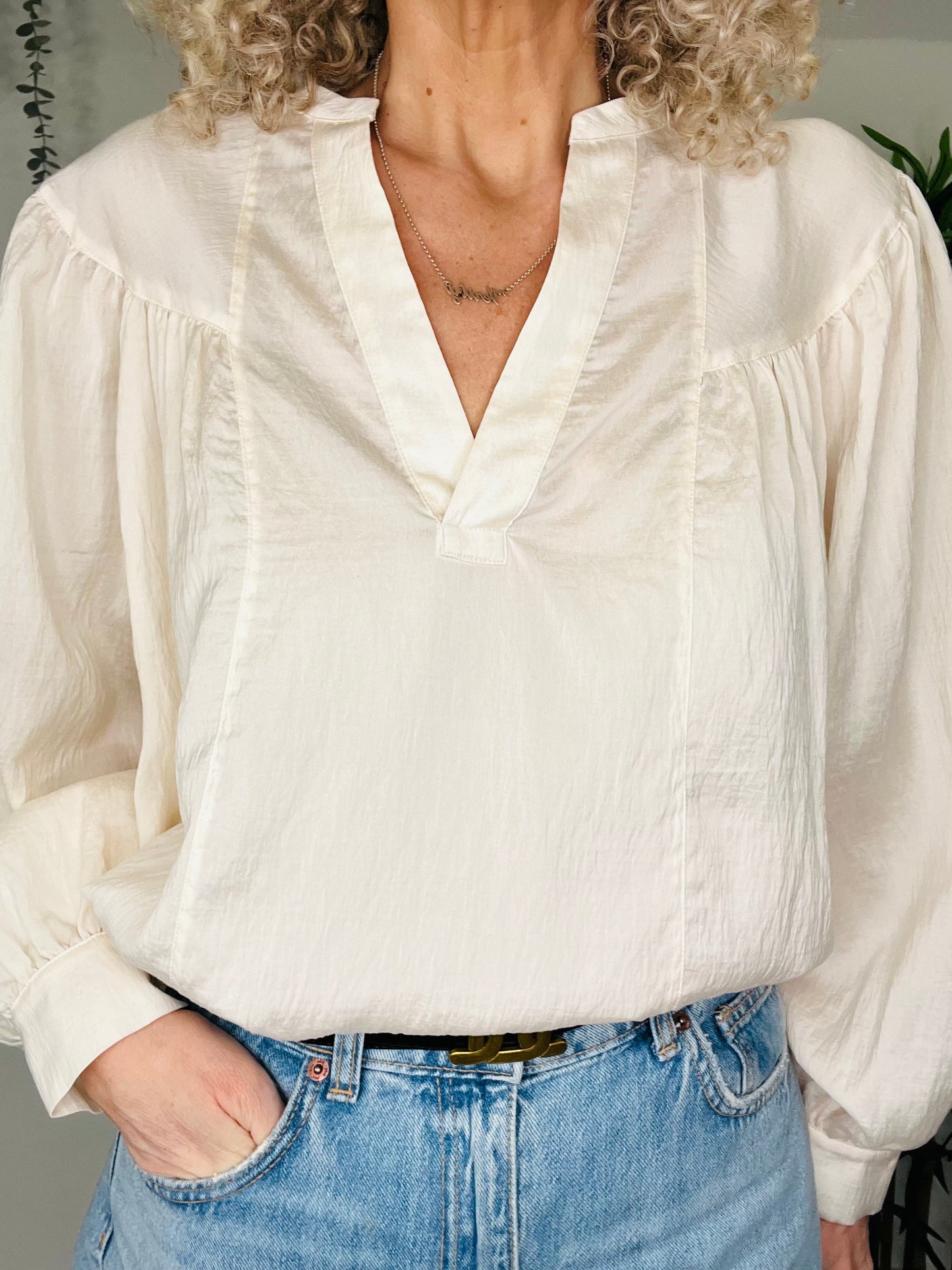 V-Neck Blouse - Size M