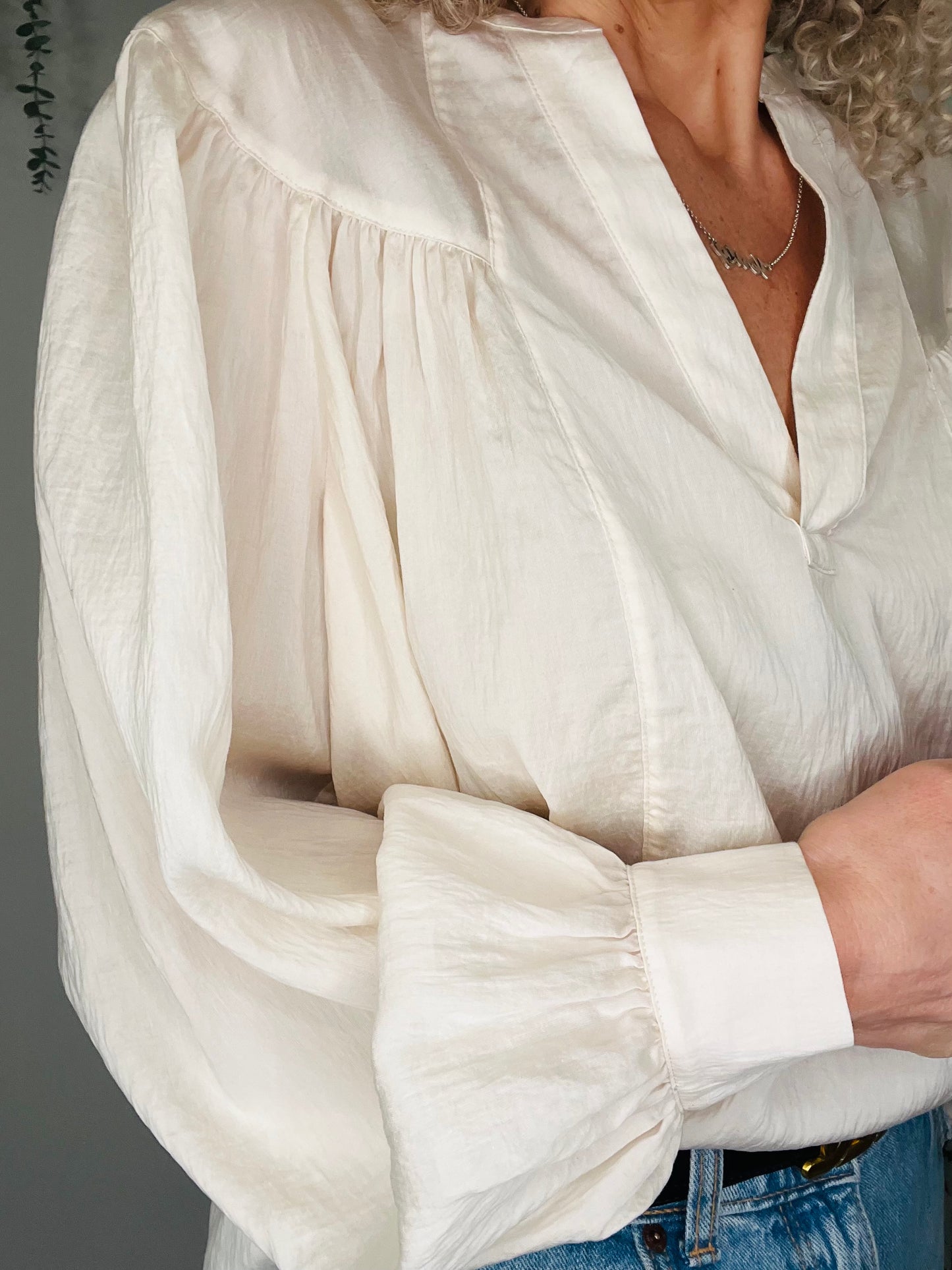 V-Neck Blouse - Size M