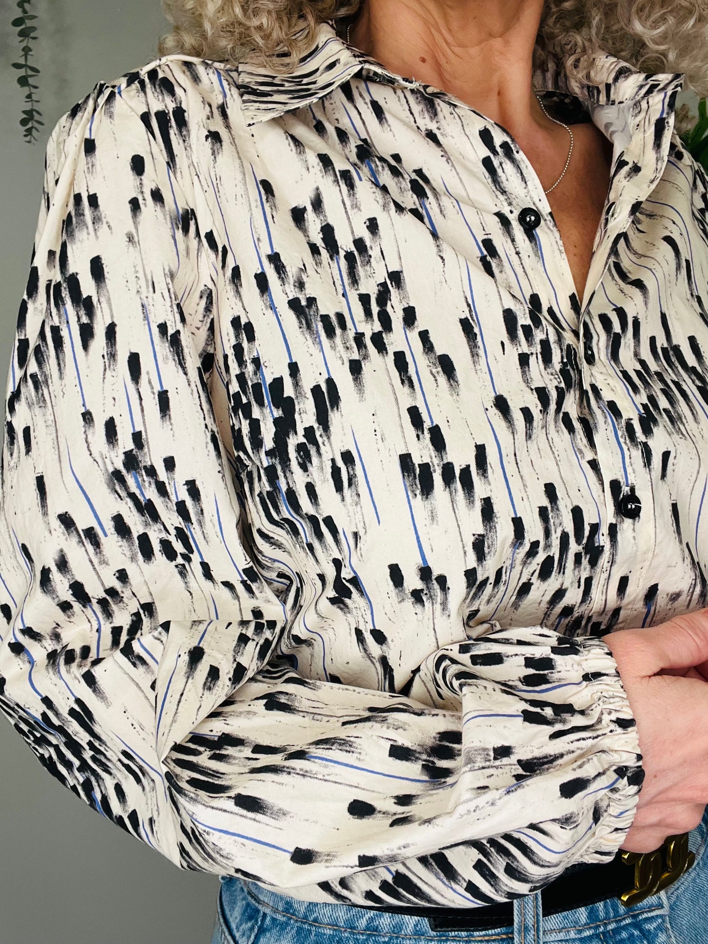 Patterned Cotton Shirt - Size XL