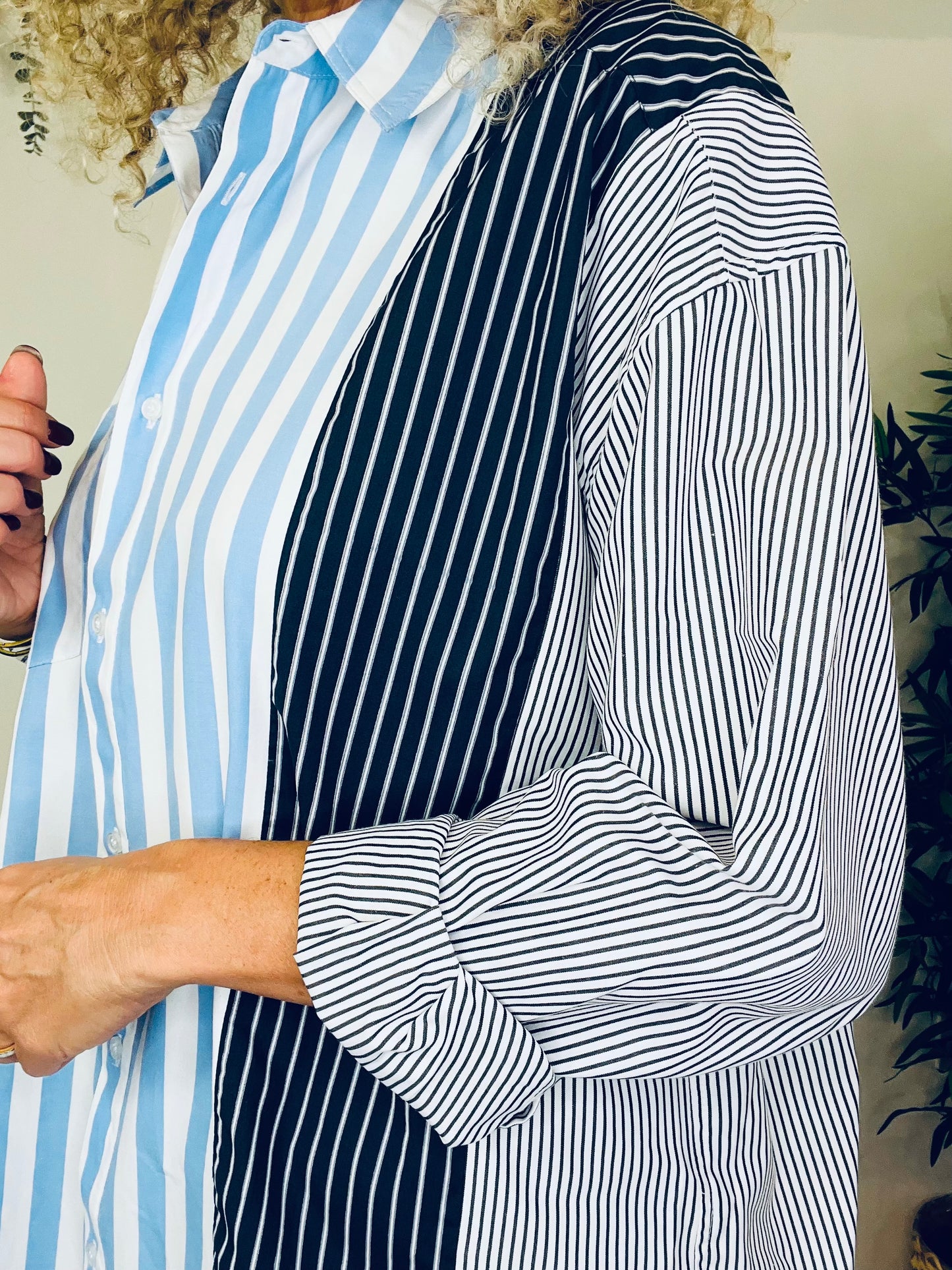 Striped Cotton Shirt - Size L