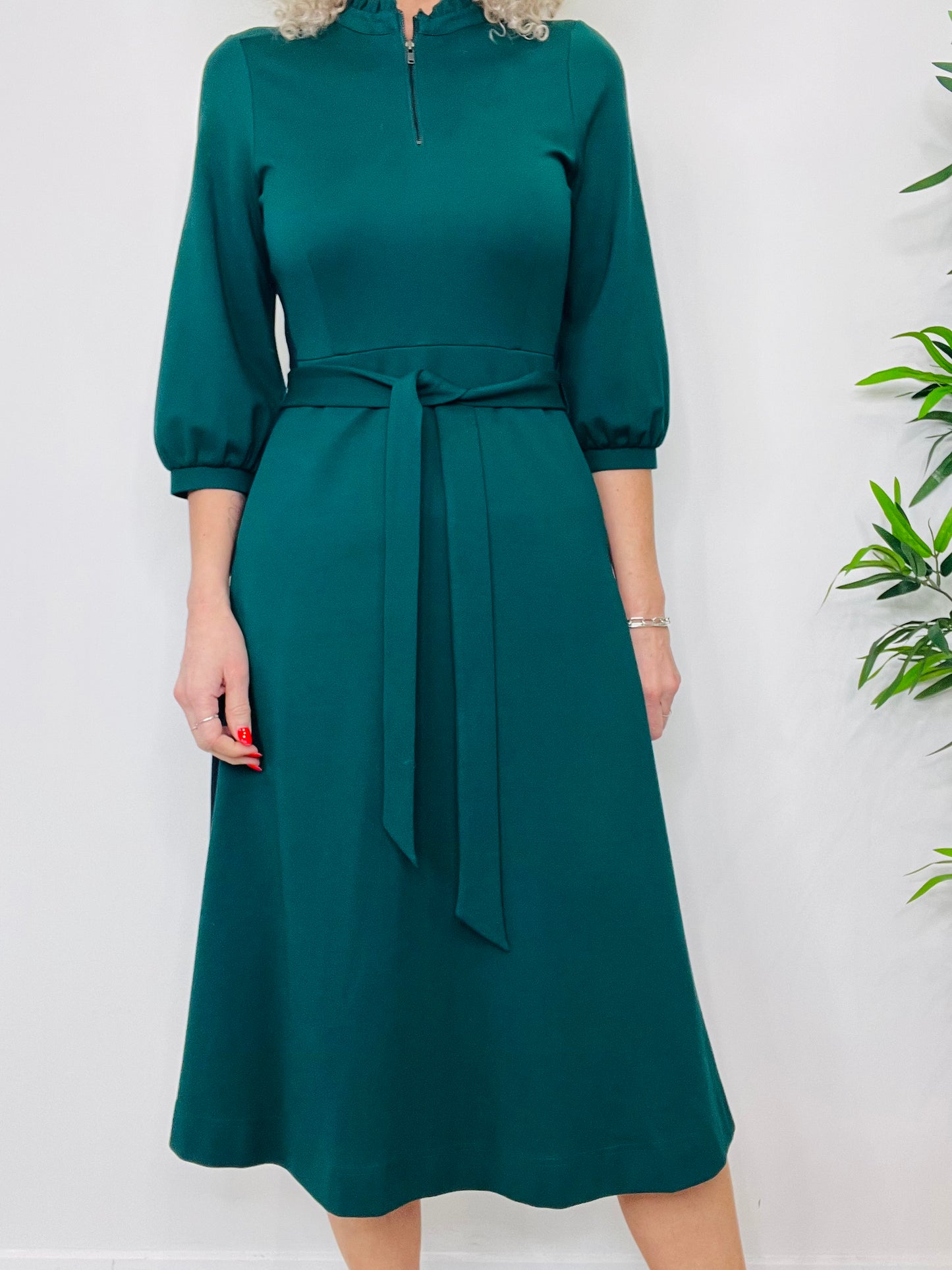 Belted Midi Dress - Size 1