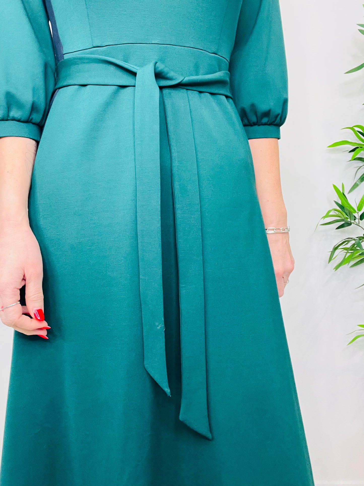 Belted Midi Dress - Size 1