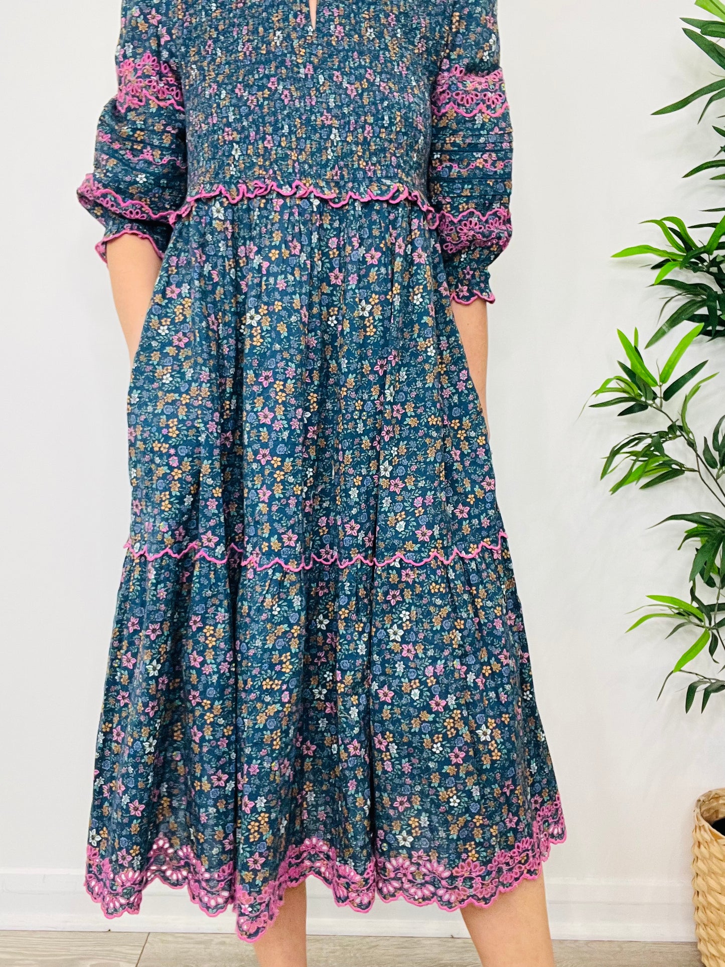 Floral Tiered Dress - Size 3