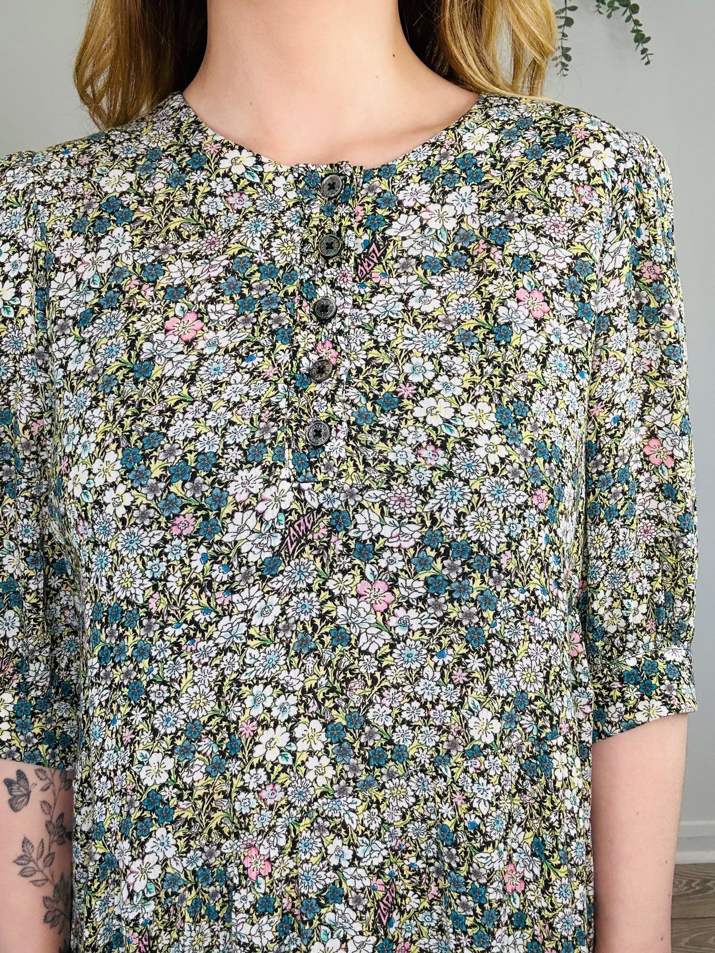 Floral Short Dress - Size M