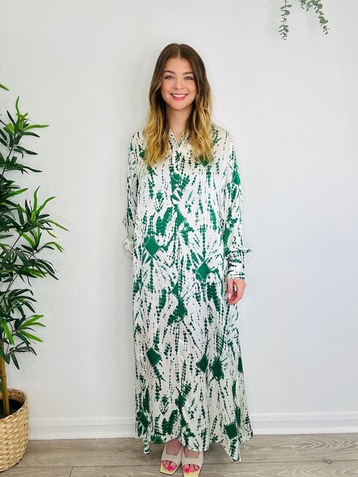 Silk Tie Dye Dress - Size 36