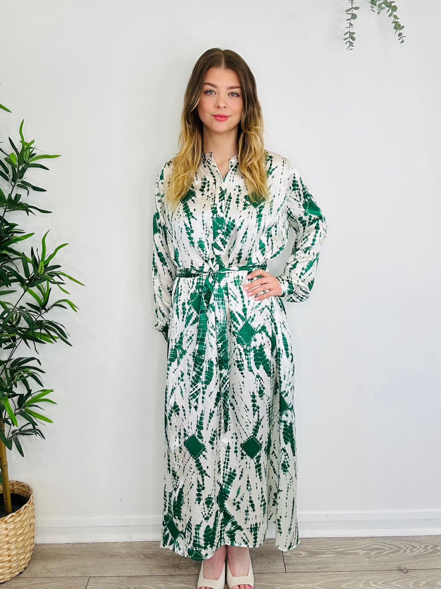 Silk Tie Dye Dress - Size 36