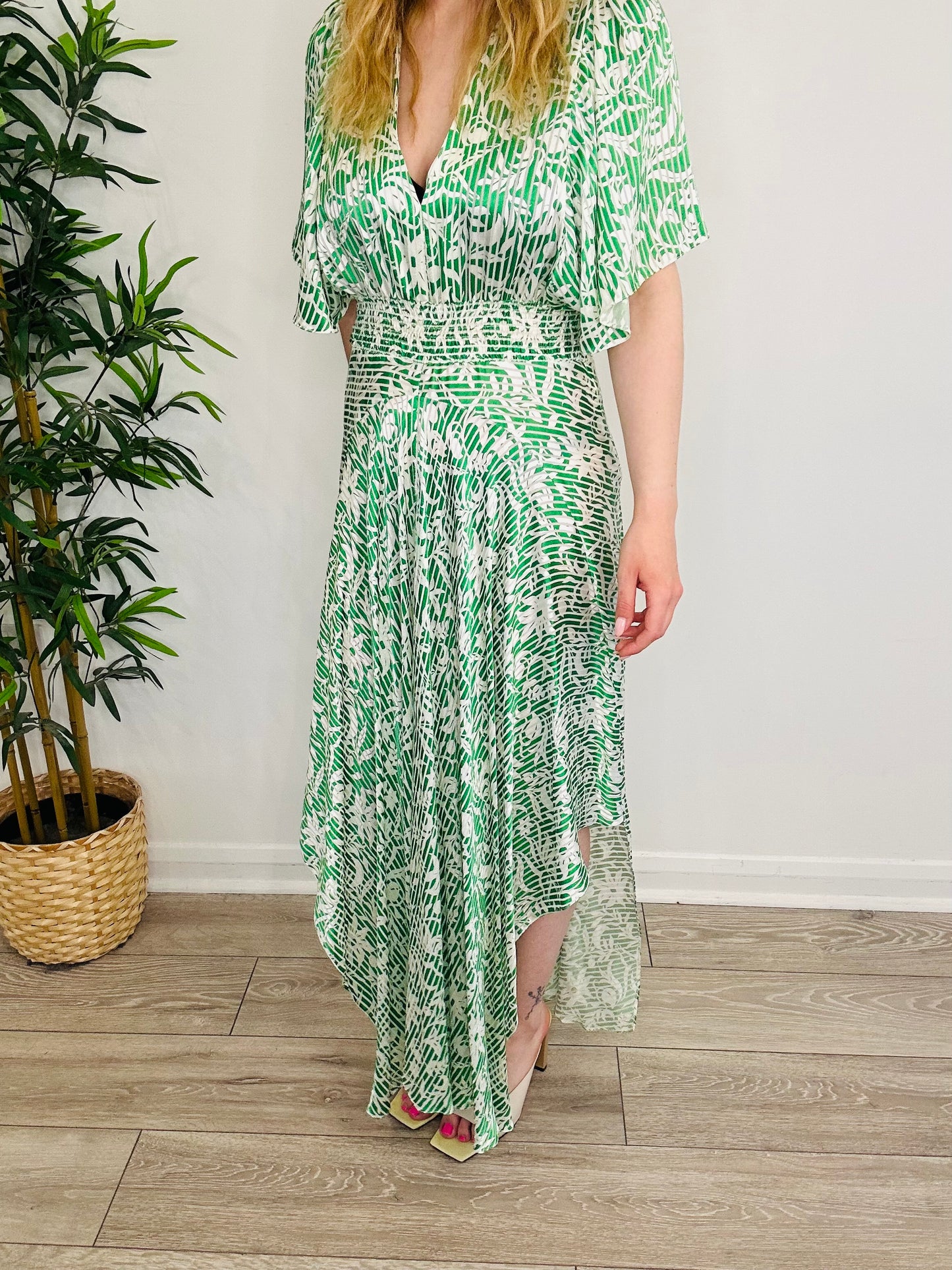 Patterned Maxi Dress - Size 40