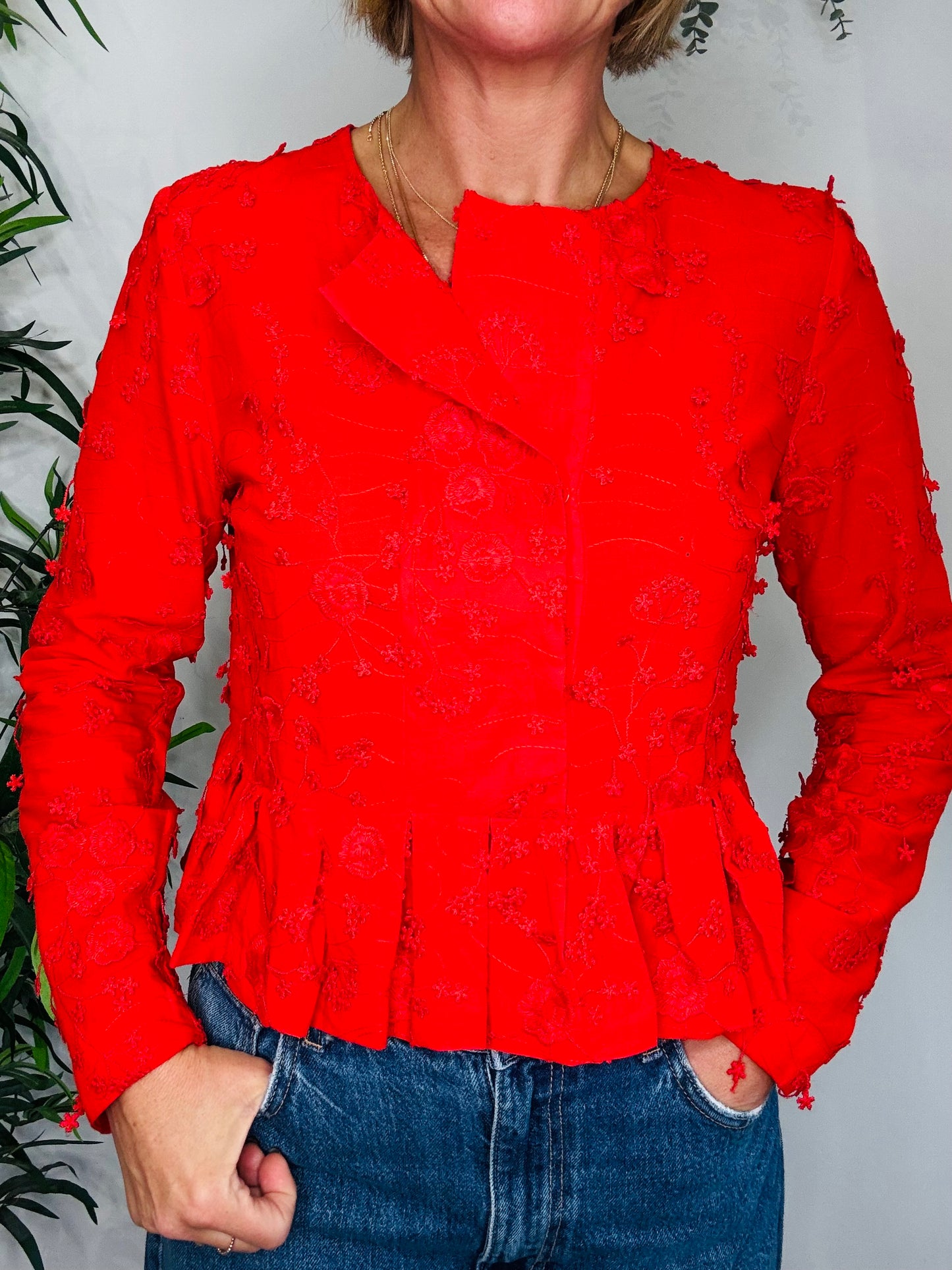 Embroidered Top - Size 34