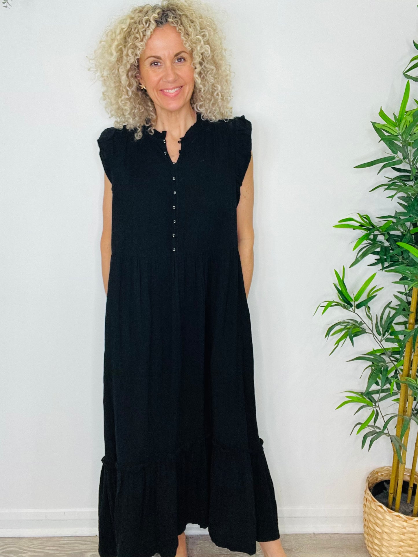 Cheesecloth Maxi Dress - Size 16