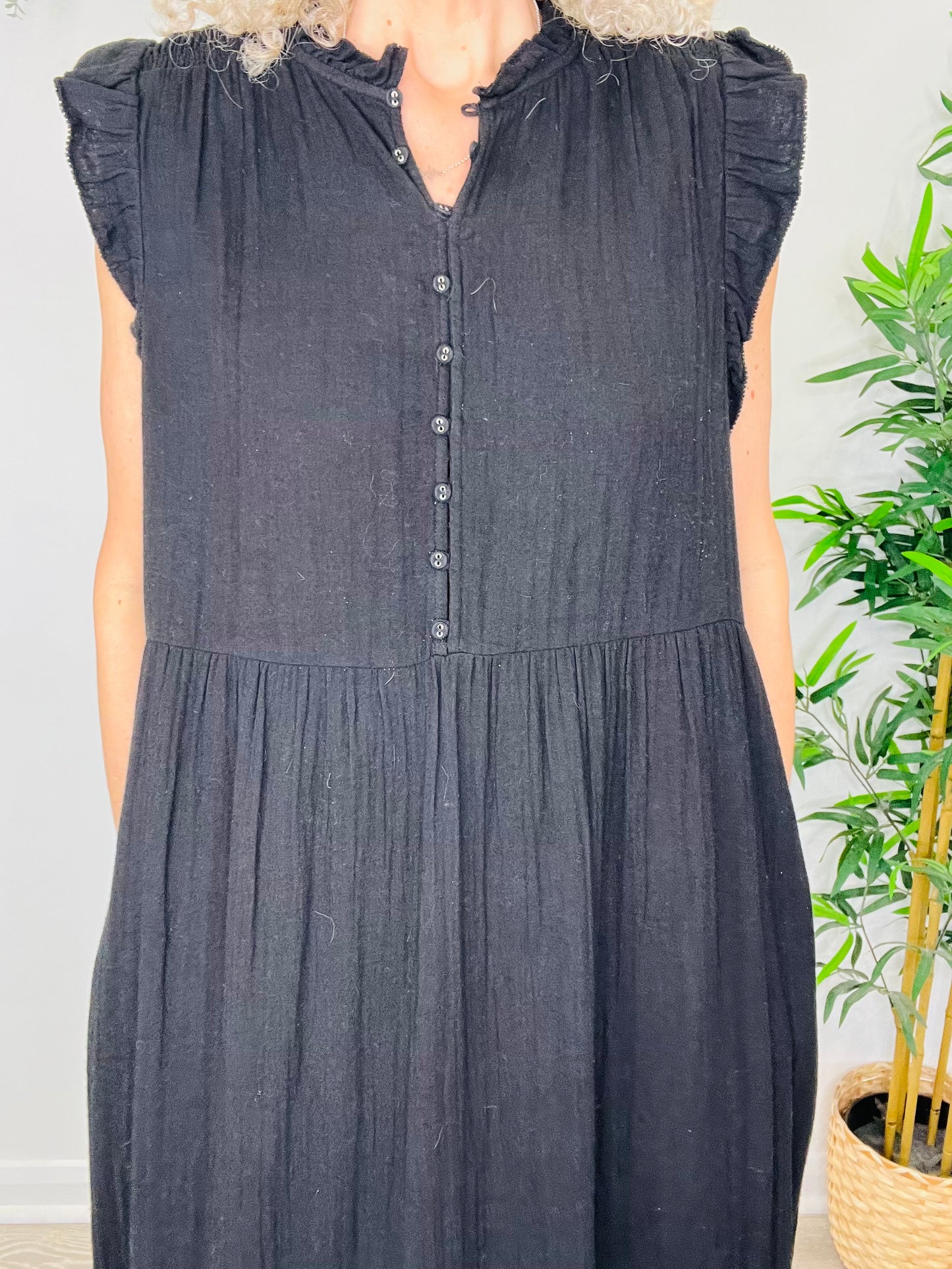 Cheesecloth Maxi Dress - Size 16