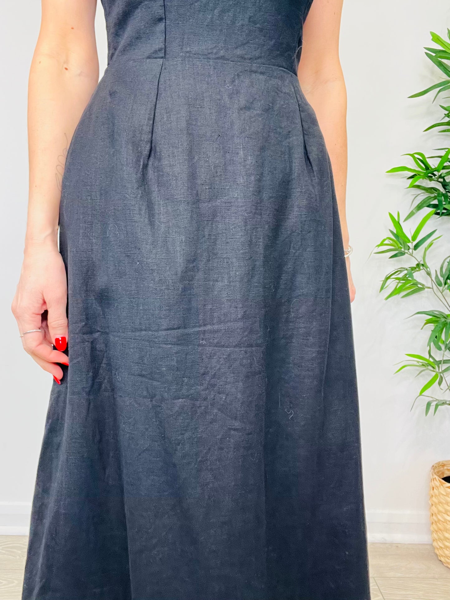 Strapless Linen Dress - Size M