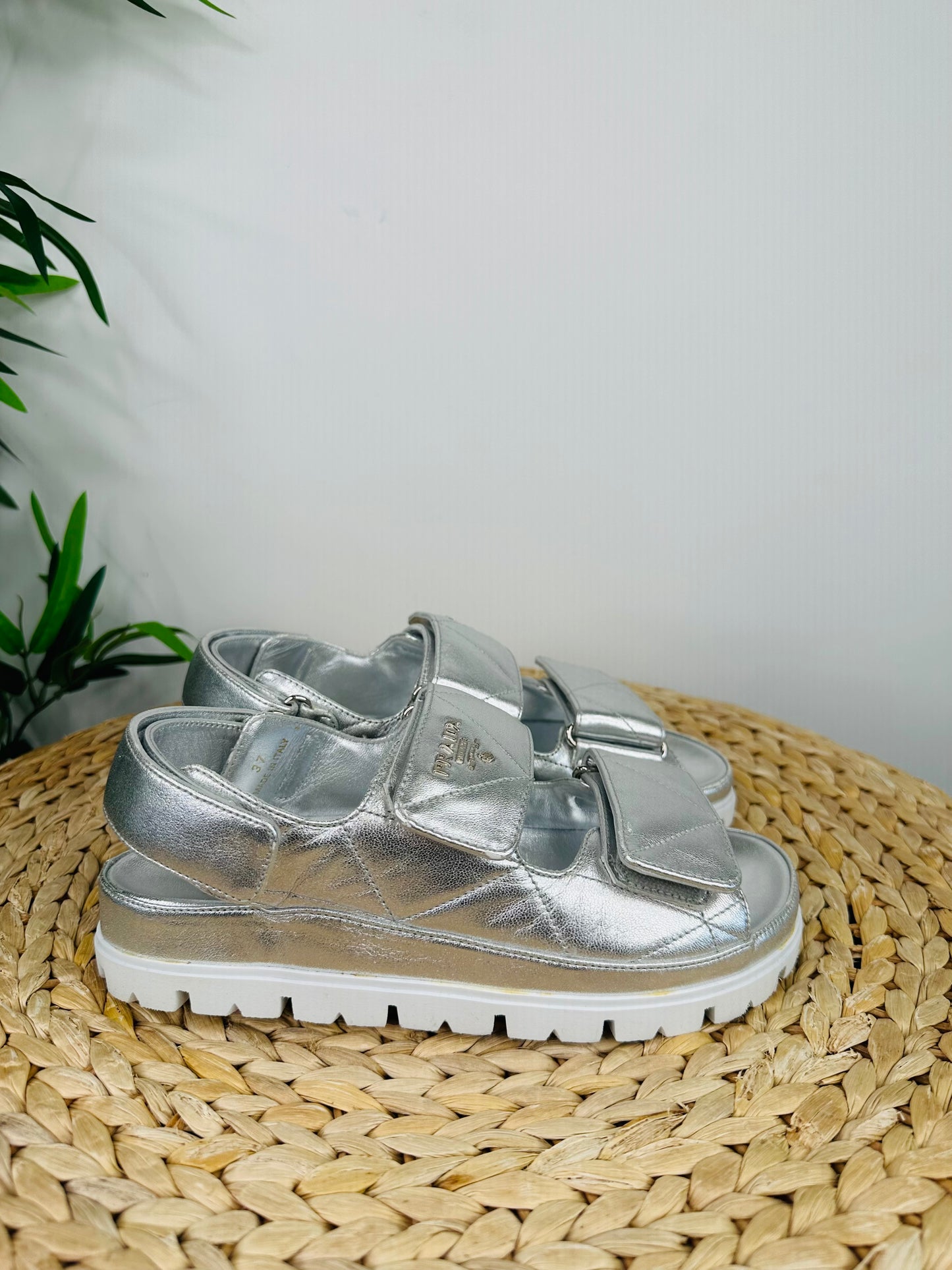 Metallic Grandad Sandals - Size 37