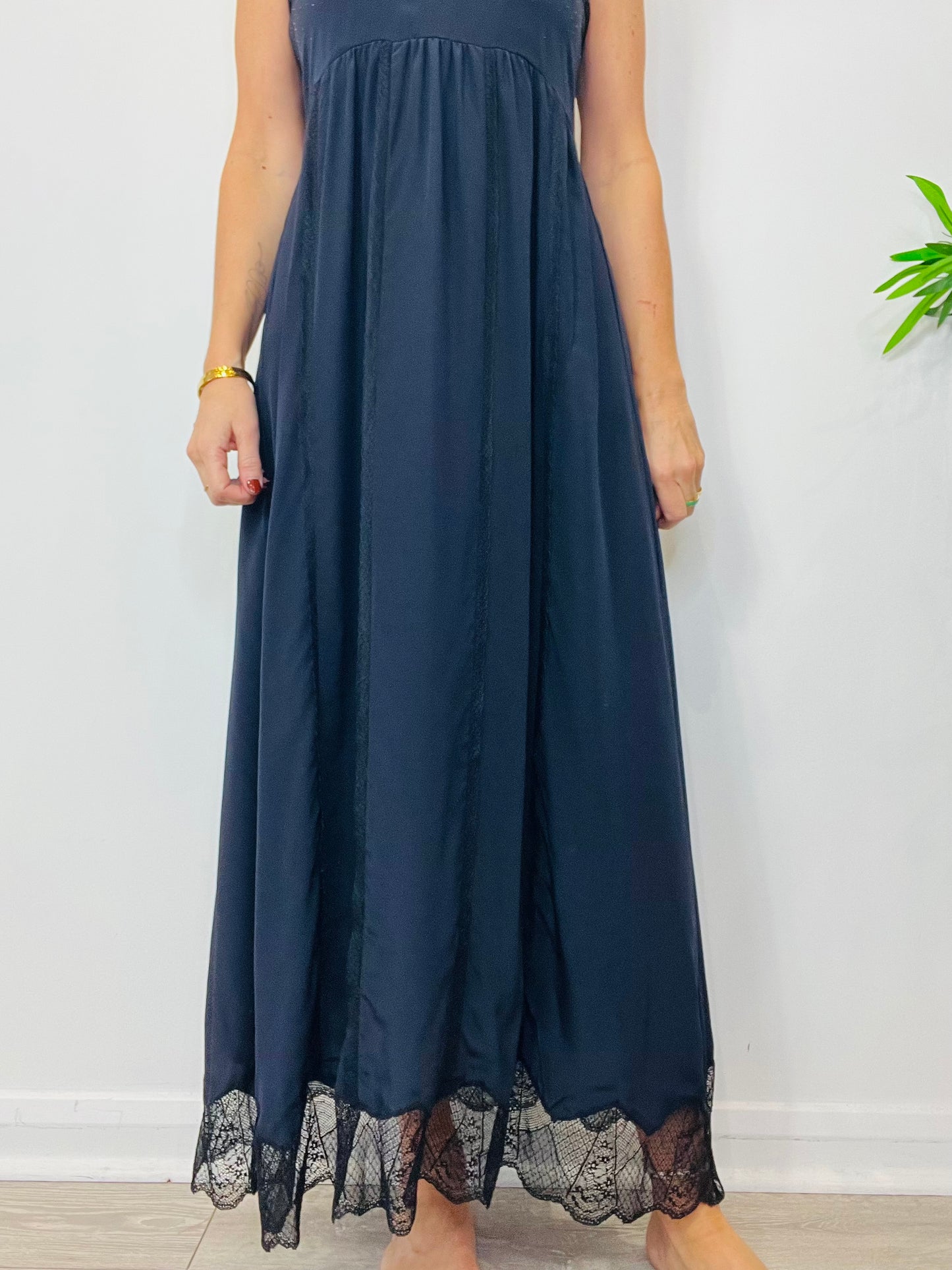 Silk Maxi Dress - Size S