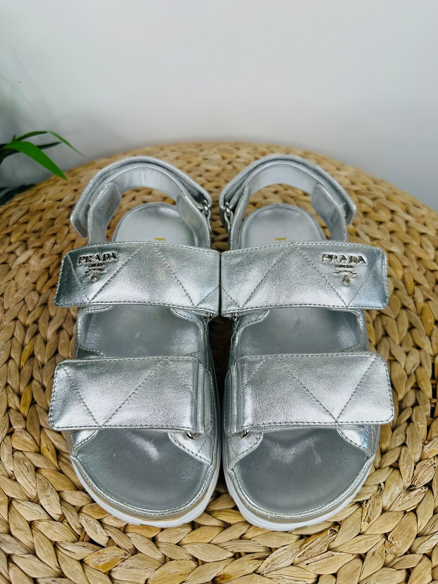 Metallic Grandad Sandals - Size 37
