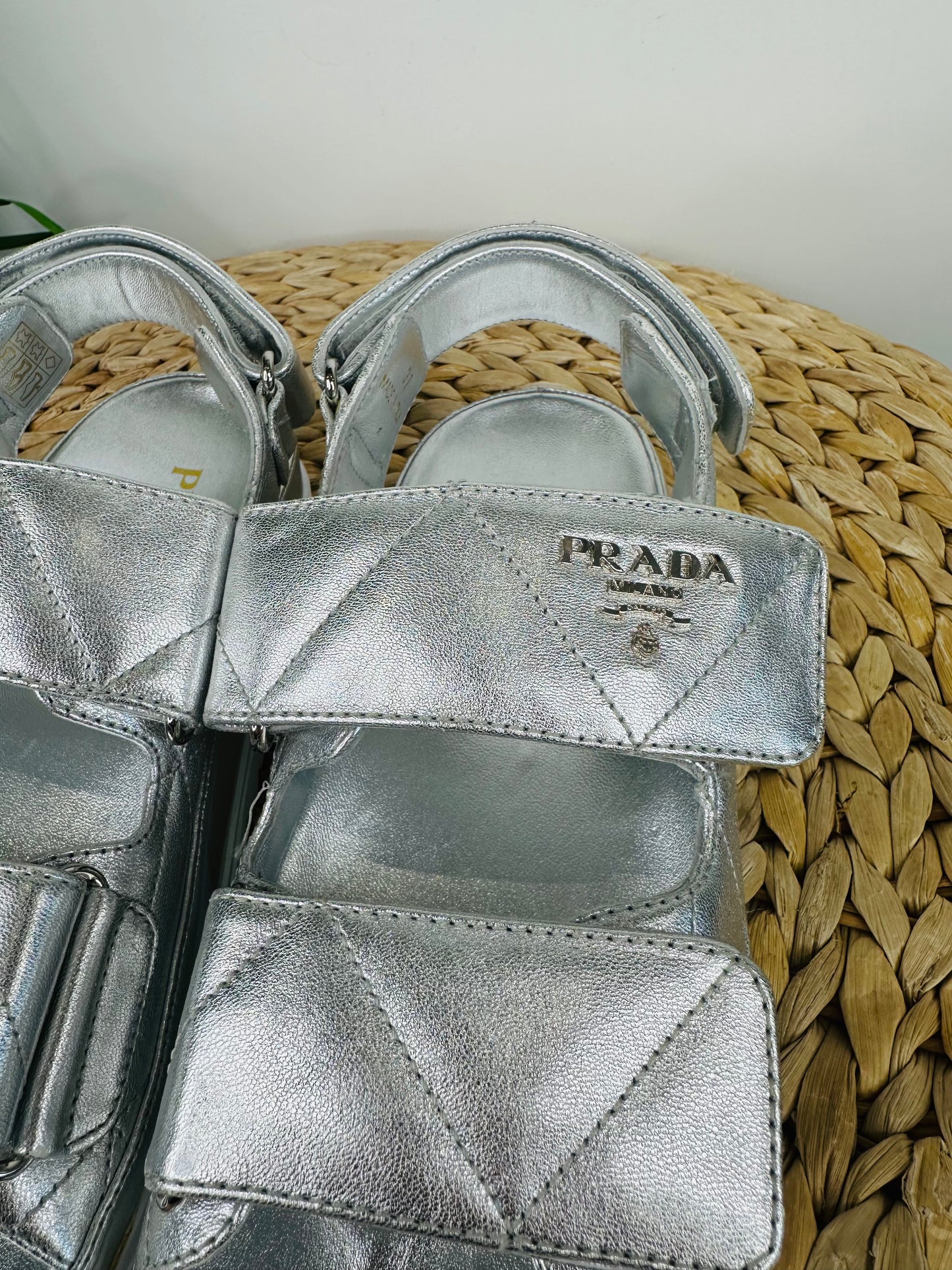 Metallic Grandad Sandals - Size 37