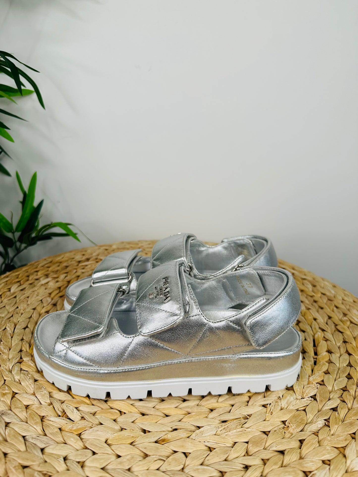 Metallic Grandad Sandals - Size 37