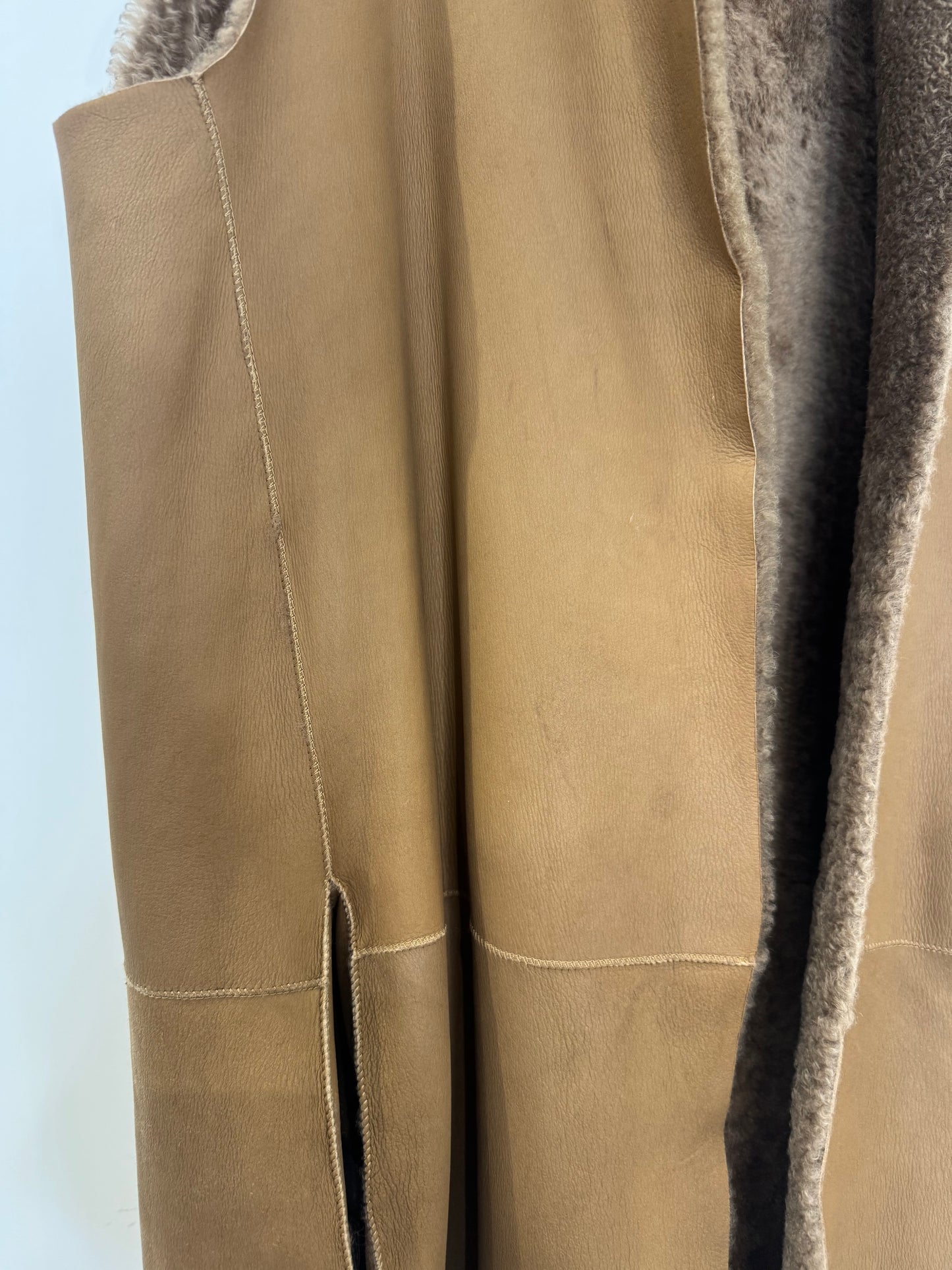 Reversible Sheepskin Gilet - Size S