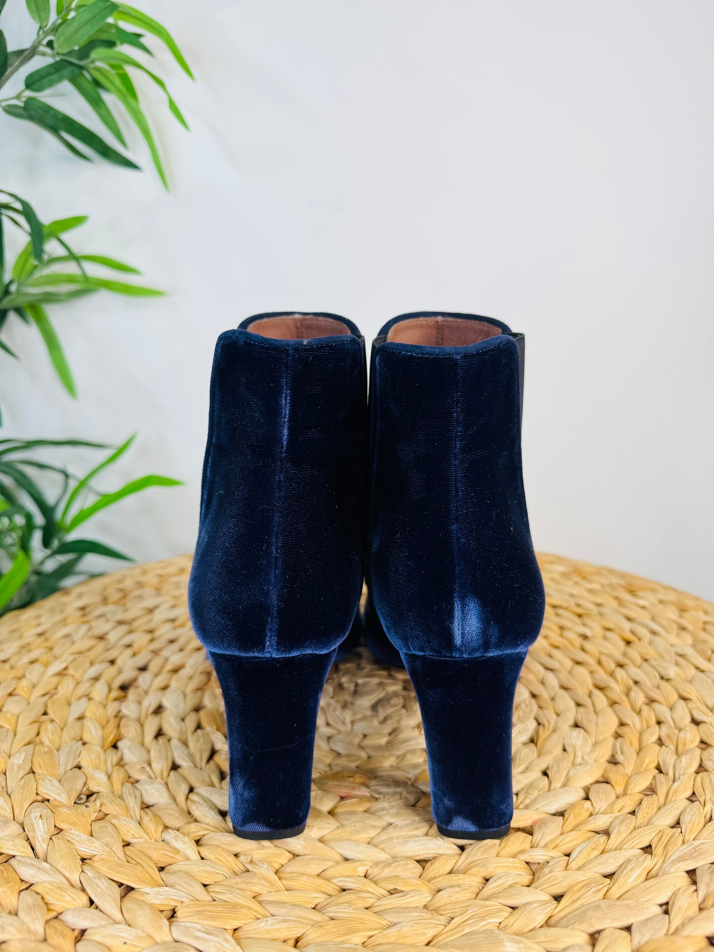 Velvet Ankle Boots - Size 39
