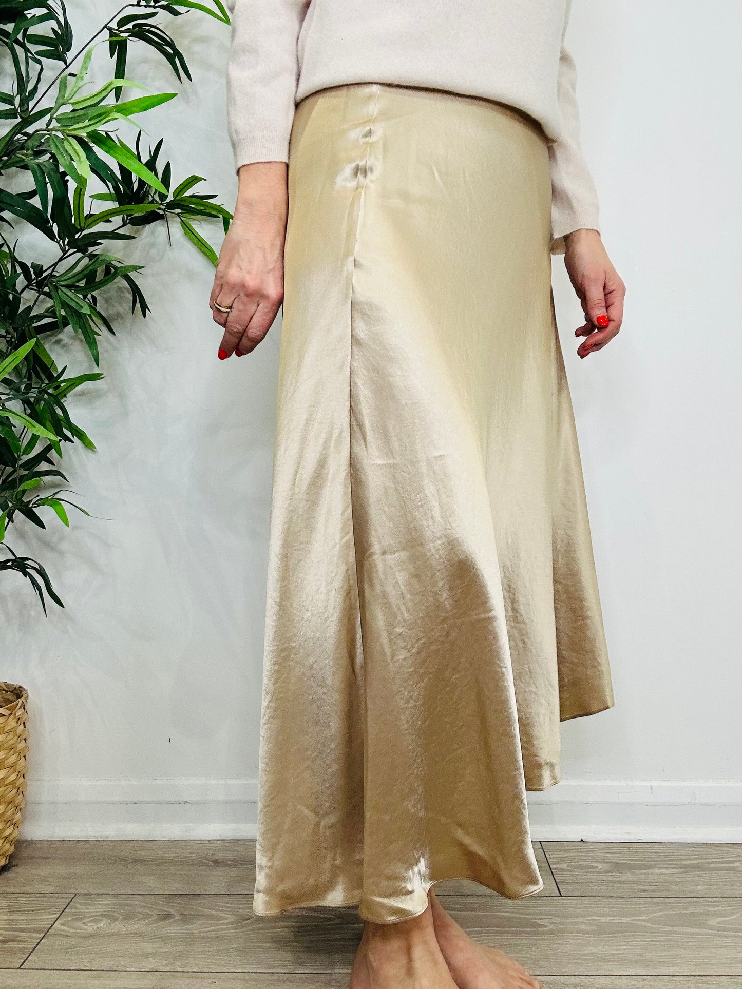 Satin Skirt - Size M