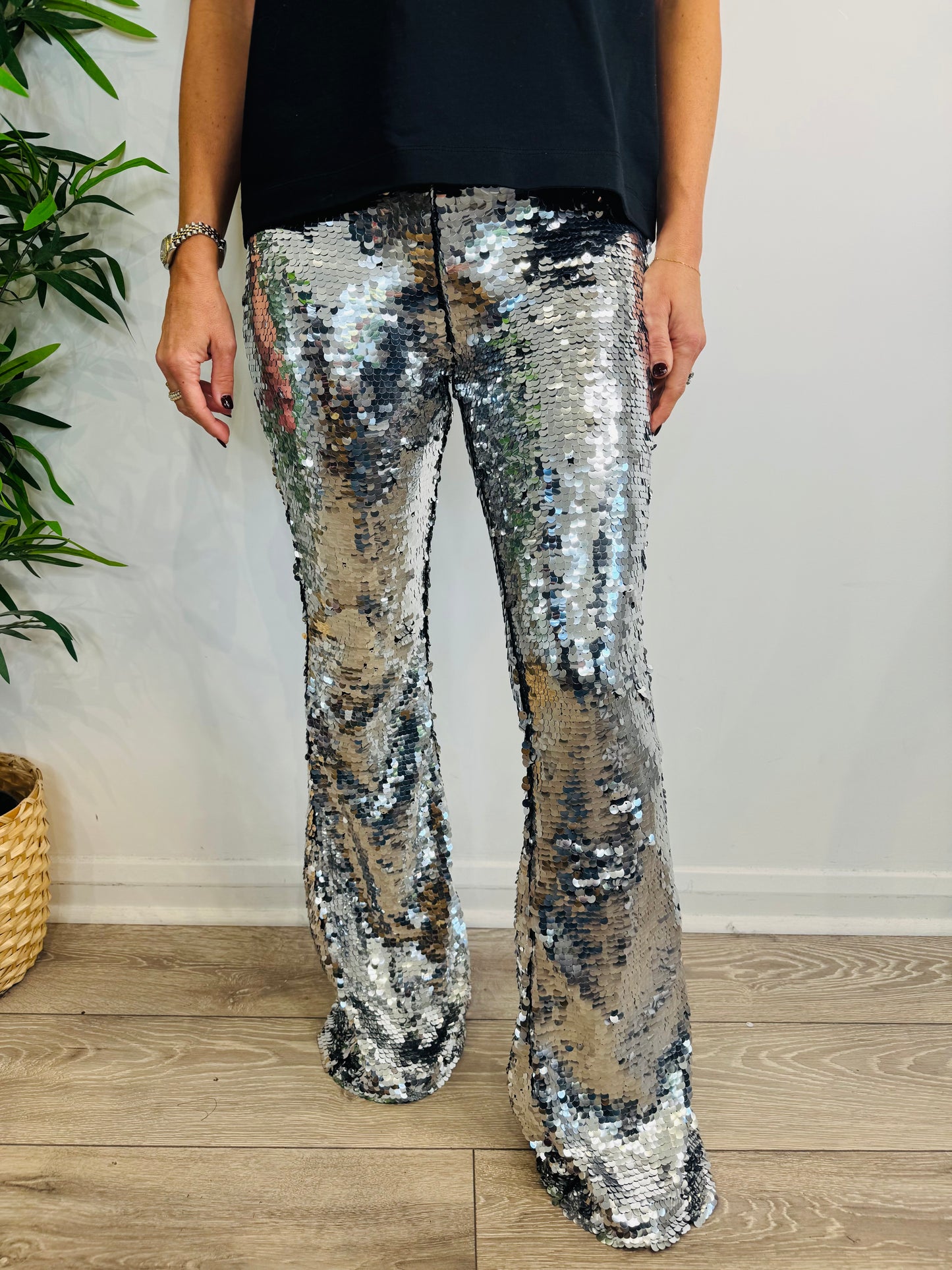 Sequin Cilla Trousers - Size S/M