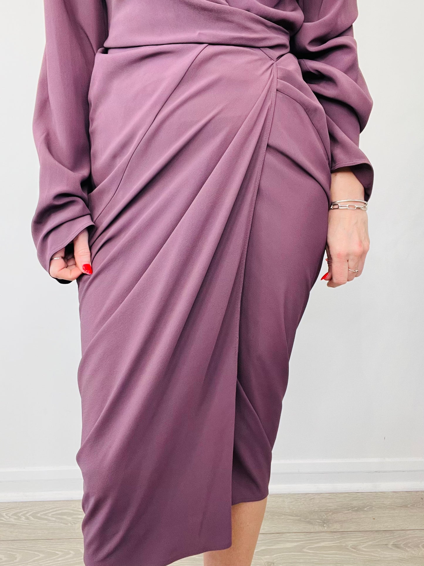 Silk Wrap Dress - Size 12