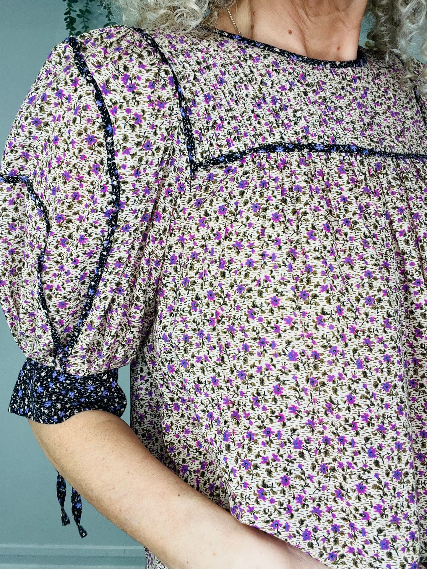 Floral Cotton Top - Size 8