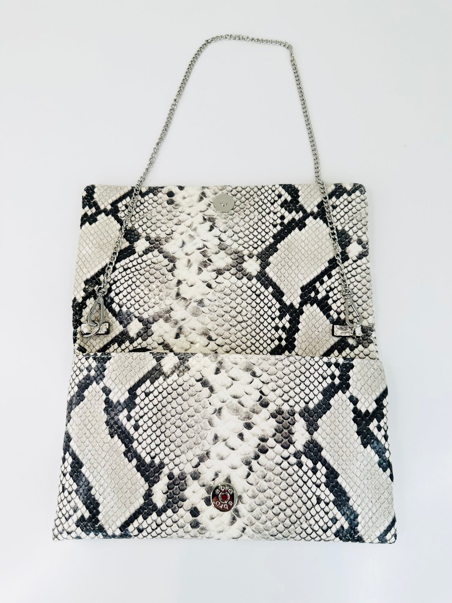 Leather Pitone Clutch