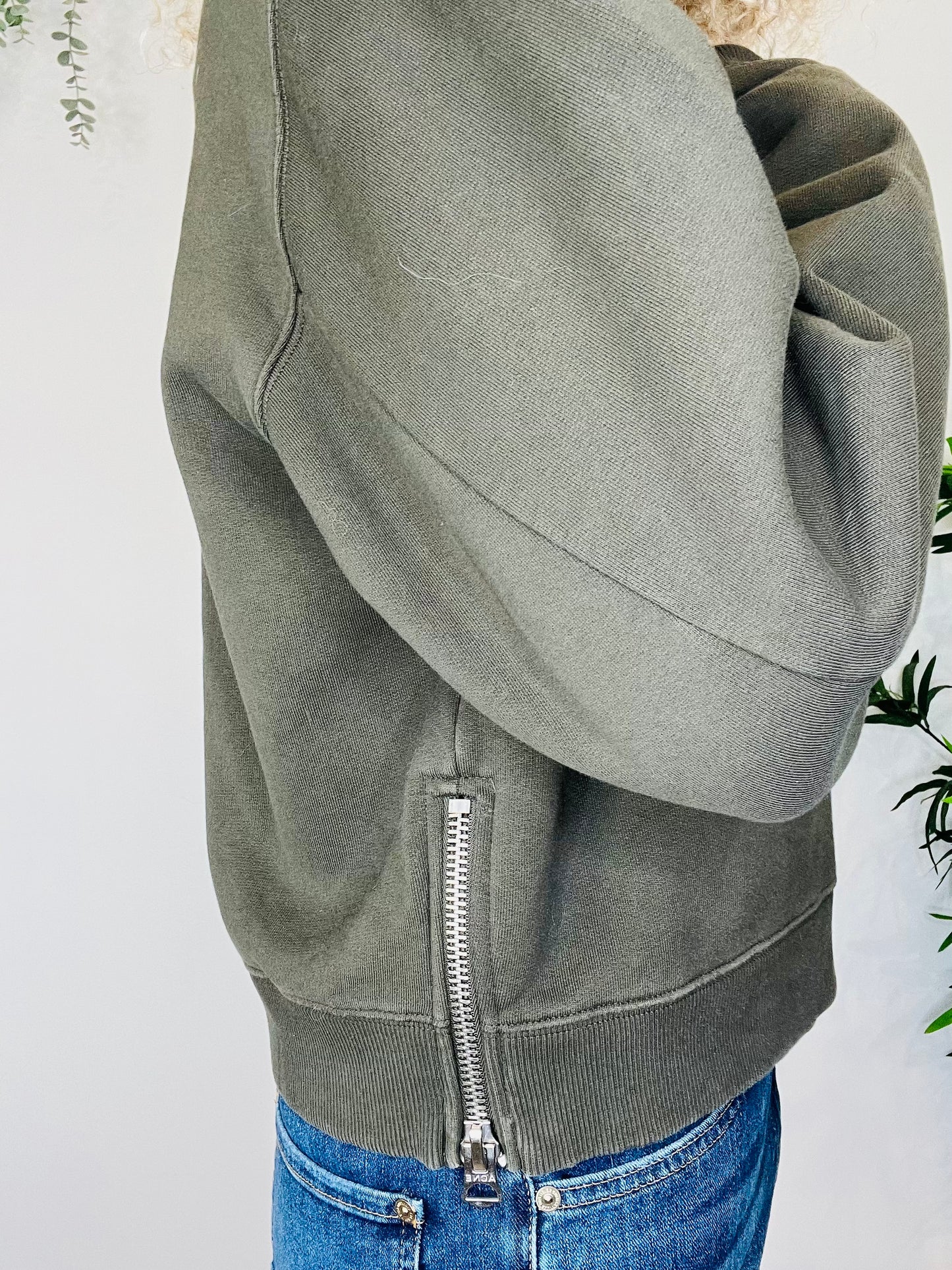 Side Zip Sweatshirt - Size M