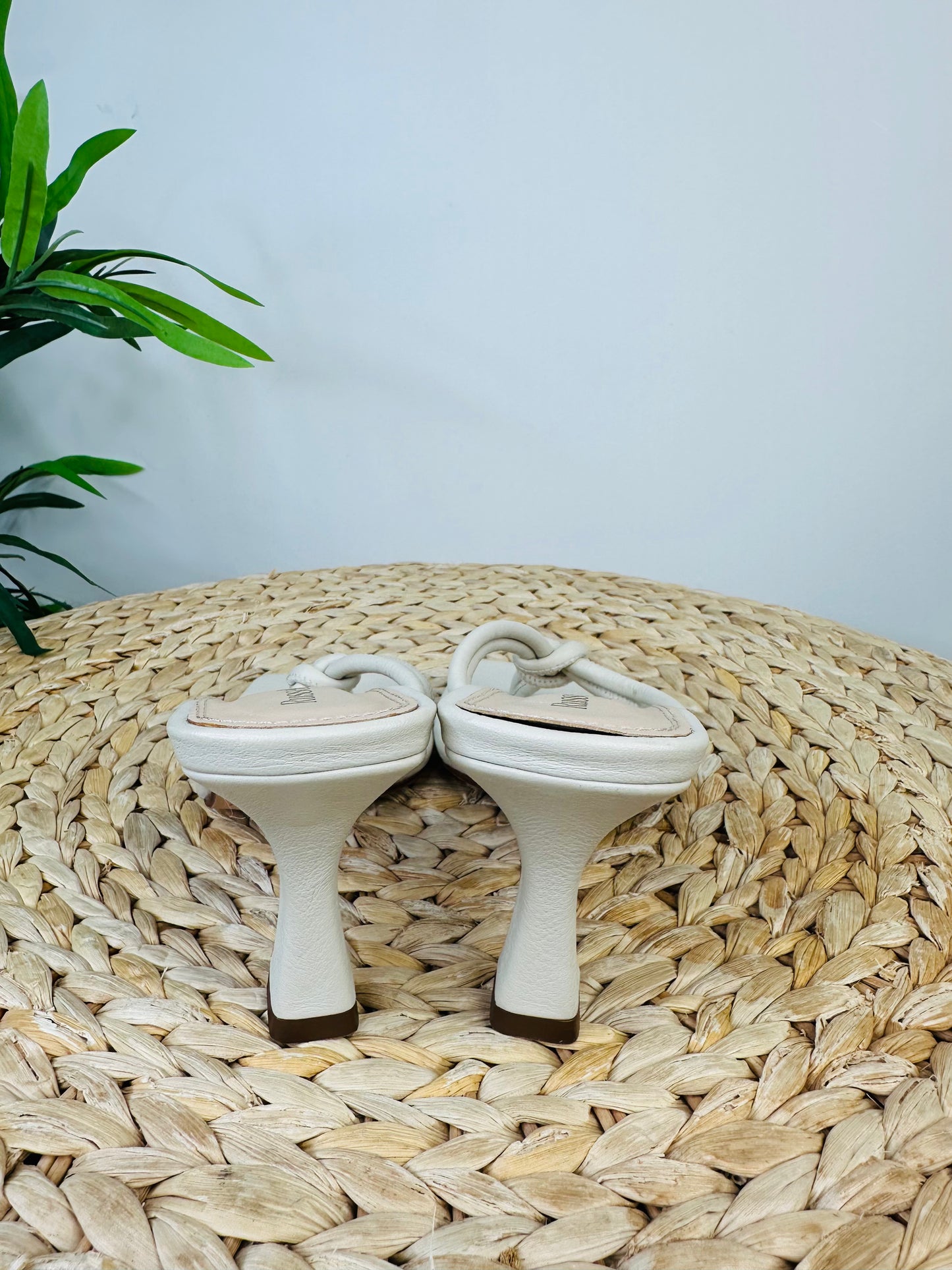 Leather Thong Sandals - Size 38